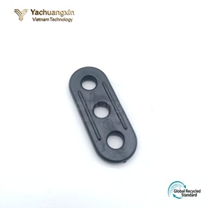 PP Keychain Three Hole Rope Buckle Outdoor Camping <b>Tent</b> Wind Cord Fastener Fixing Clip <b>Black</b> 1 Piece - Product Image 6