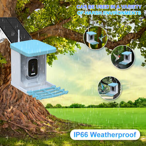 Cámara WiFi de alimentador de pájaros inteligente Ultra <span class=keywords><strong>HD</strong></span> de 5MP con repele automáticamente las ardillas AI Identificar especies de aves Carga dual 24/7 Grabación - Product Image 5