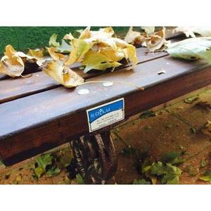 Soylu Grup Motif 145cm Banco de patio de hierro fundido sin respaldo Modelo Elegante solución de asientos al aire libre - Product Image 2