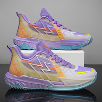 Chaussures de basket-ball absorbant les chocs antidérapantes résistantes à l'usure de haute qualité doublure en maille lumineuse mode tendance Style de marche