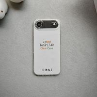 Coque de téléphone en TPU souple liquide 2.0MM haute transparence antichoc pour iPhone 17 Pro Max Air Plus 1000 modèles