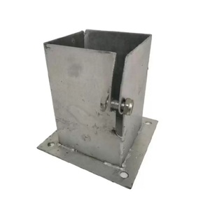 Heavy Duty Adjustable Grounded 50MM 6x6 Inch Metal Steel <strong>Fence</strong> <strong>Post</strong> Base Support <strong>Brackets</strong> <strong>for</strong> <strong>Concrete</strong> - Product Image 4