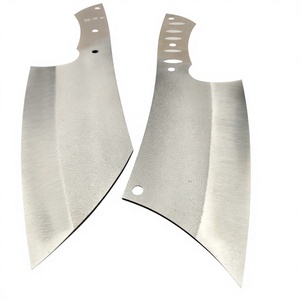 Juego de 2 cuchillos de chef estilo cuchilla de carnicero Jexa, hoja en bruto de acero inoxidable tratado térmicamente, 2.7mm de grosor, 295mm de longitud total - Product Image 4