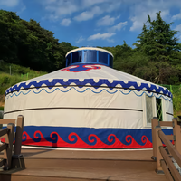 Yourte mongole de haute qualité maison hiver ronde Tenda Yurta Glamping bois nouveau Design moderne luxe mongolie maison