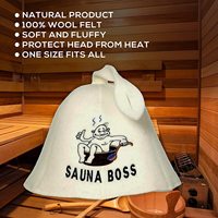 Gorro de Sauna Ruso Panda 2026, Gorro de Fieltro de Lana para Sauna Finlandesa, Gorro de Baño