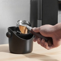 Mini Contenitore Rotondo per Fondi di Caffè in Plastica Rinforzata per Macchine da Caffè Semiautomatiche Domestiche