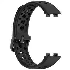 Boucle colorée Smartwatch Accessoires Respirant Réglable Étanche Sport Silicone Bracelet de Montre pour <span class=keywords><strong>Huawei</strong></span> <span class=keywords><strong>Band</strong></span> 10 9 8 - Product Image 6
