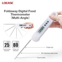 Digital Dapur BBQ Makanan Memasak Daging Termometer dengan Suhu Digital Jam Timer Fungsi