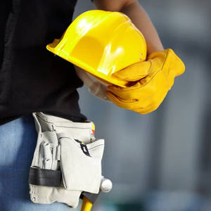 Venta al por mayor Guantes de trabajo de cuero de vaca Guantes de cuero de alta resistencia para conducir Hombre Guantes de seguridad para la construcción Cuero - Product Image 4