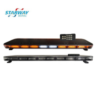 Warnaing Lampe d'urgence à LED pour voiture Ambulance Bar ambre stroboscopique Barre lumineuse à LED d'avertissement d'urgence