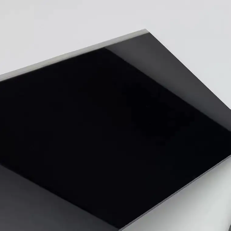 2-50mm Thickness Black Acrylic sheet Custom size Black Pmma Board for Laser Cutting