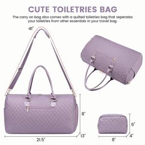 Wide Open Large Travel Duffle <b>Bag</b> with Shoe Compartment <b>Overnight</b> Hospital <b>Bag</b> for Women Labor Delivery - Product Image 3