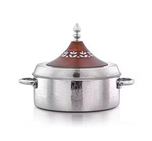 Ensemble de casseroles en acier inoxydable poli miroir couvercle chauffe-aliments tendance casserole 2025 - Product Image 3