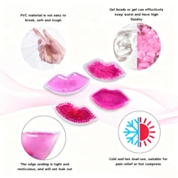 Compresse de gel pour les lèvres en PVC médical réutilisable, personnalisée, étanche, non toxique, pour les soins de beauté, réduire le gonflement après une chirurgie