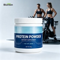Poudre Protéinée Saveur Fraise, Formulations Nutritives Infusées, Complément Alimentaire Quotidien Oral pour Adultes, Orienté Doublement vers la Peau et la Condition Physique