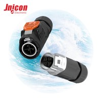 Connecteur étanche IP67 mâle/femelle 4 broches 10A 300V MJ16 à verrouillage rapide pour équipement d'automatisation et contrôle industriel CE
