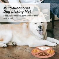 Alas Licking Anjing Ramah Lingkungan dari Silikon, Bentuk Bulat, Motif Solid, Penghalang Makan Cepat, Anti Tersedak, Bebas BPA