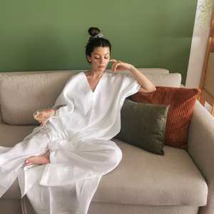 Mode musulmane Abaya dubaï Kaftan design marocain Caftan femmes robes décontractées - Product Image 5