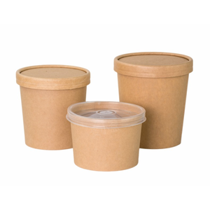 Tazón Redondo de Papel para Almuerzo con Impresión Personalizada, Desechable, 24oz, para Sopa y Ensalada con Tapa, para Fiestas, Kraft, <span class=keywords><strong>BIOPACK</strong></span> BOWL-001 - Product Image 5