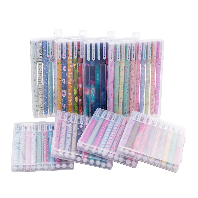 10-Pieces Assorted colors gel ink pen set 0.38mm