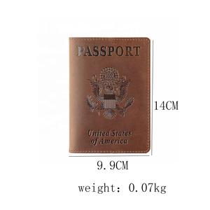 BEARKY Hommes À La Mode pour <span class=keywords><strong>Ridge</strong></span> En Cuir Passeport Portefeuille et Porte-Cartes Portable Passeport Cas Couverture - Product Image 3