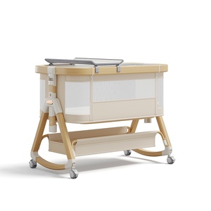 Cuna Metálica para Bebé Recién Nacido, Cuna Adaptable a Cama de Adulto, Portátil, Móvil, Dos en Uno, Plegable, Multifuncional - Product Image 1