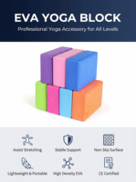 Kinder Pilates & Yoga Blokken - Ecologisch verantwoorde EVA Hoge-Dichtheid Duurzaam Aanpasbaar Eénkleurig Model voor Yoga & Thuisstudio