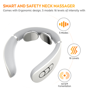 Mini Masajeador de Cuello Inalámbrico Eléctrico con Calor, Diseño Inalámbrico y Recargable, Masajeador de Cuello por Pulsos - Product Image 2