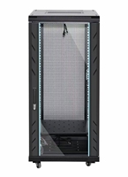 Armoire réseau sur pied de 1,2 m, 1240*600*600 mm, rack de serveur, en acier SPCC avec porte en verre trempé, en stock.