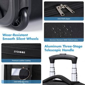 BSCI Waterproof Soft Roller Camping <b>Bags</b> <b>Wheeled</b> Sports Trolley Rolling Backpacks for <b>Travel</b>, Gym, and Duffle - Product Image 4