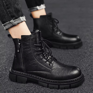 Bottes Martin Confortables et Chaudes à Tige Haute pour Hommes – Style Décontracté, Antidérapantes, Grandes Tailles – Vente en Gros - Product Image 5