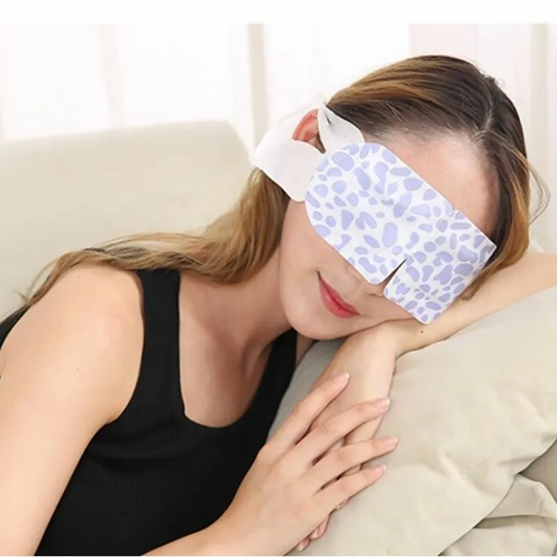 Di Vendita calda Usa E Getta A Base di Erbe Occhio Maschera Patch per Le Occhiaie Dormire Rilievo di Riscaldamento A Vapore Vapore Caldo Maschera per Gli Occhi