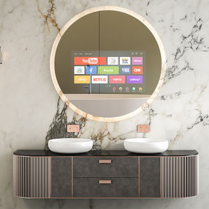 Espejo de TV inteligente Android con retroiluminación LED personalizado para baño TV impermeable con lavabo para baños - Product Image 1