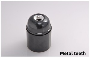 Douille de lampe E27 en <span class=keywords><strong>résine</strong></span> phénolique à surface lisse, auto-bloquante, à vis, 250V, accessoires, fournie par l'usine chinoise - Product Image 3