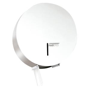 Dispenser di Carta Igienica Industriale MediOnics, Bianco, Rotondo, da Parete, Accessorio per Bagno - Product Image 1