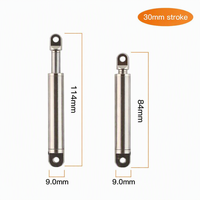 Attuatore Lineare Telescopico Mini 5V DC, Corsa 30mm, Spinta 20N, 2mm/s, IP56 Antigoccia, Acciaio Inossidabile 304, per Ventilatori, Smart Home, Applicazioni Mediche