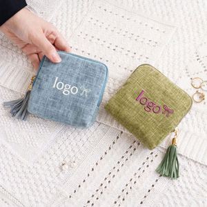 Porte-clés personnalisé brodé pour étui à bijoux de voyage, avec logo sur mesure, cadeau promotionnel pour clients d'entreprise - Product Image 2