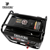 Générateur à essence PEGATEC PT60001 2,8 kW 230 V 212 cm³ AVR, réservoir de 20 L, générateur portable pour la maison, le camping, la construction, les pannes de courant