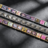 Bracelet à breloques italien Y2K personnalisé DIY, plaqué or, en acier inoxydable, style mexicain, pour femme, bijoux de mode, cadeaux