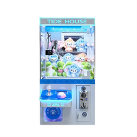 Mini-grue de table Keyquest en métal, personnalisable avec logo, pour usage domestique, avec récompenses pour enfants, à monnayeur
