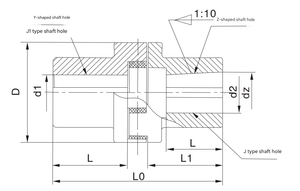 Acoplamiento de eje elástico tipo flor de ciruelo ML personalizado al por mayor - Product Image 2