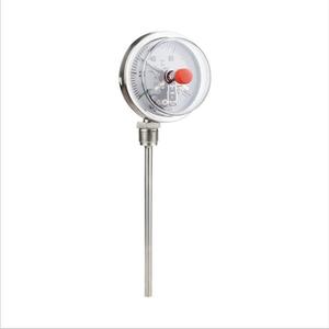 Termómetro Bimetálico con Contactos Eléctricos de 100 mm, Acero Inoxidable, Alarma de Alta Temperatura, Tipo Universal - Product Image 1