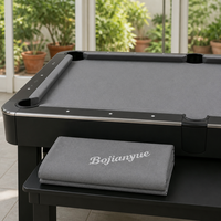 Kit de feutre de billard bleu électrique, 6 bandes prédécoupées, découpe de poche à encoche incurvée pour table noire moderne
