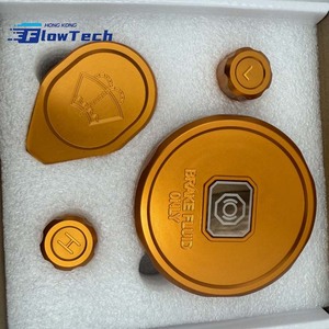 ชุดแต่งฝาครอบห้องเครื่องยนต์ FlowTech 6061 อลูมิเนียม สำหรับ Honda Civic FL1 รุ่นที่ 11 ปี 2022+ – ฝาปิดน้ำหล่อเย็น + ฝาปิดแอร์ + ฝาปิดจานรองน้ำมัน 3 ชิ้น - Product Image 1