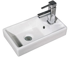 מפעל סיני קרמיקה אמבטיה לשטוף אגן כיורים מודרני רחצה לשטוף אגן יוקרה קרמיקה מלבני יד לשטוף lavabo אגן - Product Image 5