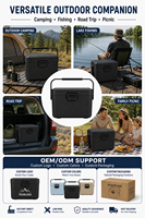 Glacière isotherme moderne 3,8 L pour aliments et boissons, avec loquet de verrouillage, idéale pour la pêche, la plage, le camping-car, personnalisable avec logo