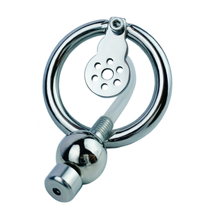 FRRK Boule métallique solide <span class=keywords><strong>Cage</strong></span> <span class=keywords><strong>de</strong></span> <span class=keywords><strong>chasteté</strong></span> inversée en métal pour hommes Anneaux <span class=keywords><strong>de</strong></span> pénis négatifs en acier inoxydable BDSM Adultes Sissy <span class=keywords><strong>Couple</strong></span> Sex Toy - Product Image 1