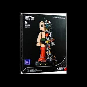 Bloques de Construcción de Astro Boy, Juguete de Moda Semimecánico Transparente, Figura de Ensamblaje de TV Retro, Modelo de Juguete de Plástico 1/8 - Product Image 1