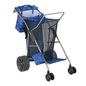 आउटडोर टिकाऊ पोर्टेबल तह शिविर समुद्र तट मछली पकड़ने वाली गाड़ी ट्रॉली डीलक्स टोटे भंडारण परिवहन वाहन - Product Image 2