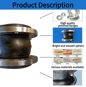 EPDM linh hoạt cao su bù linh hoạt cao su kết nối chống ăn mòn PTFE thép không gỉ cao su khớp linh hoạt - Product Image 6